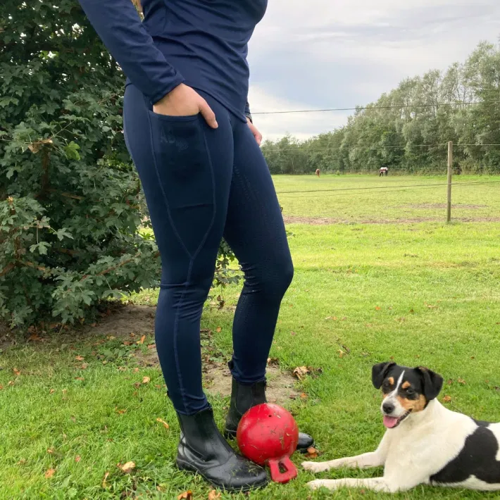 Mandy rijlegging navy met grip